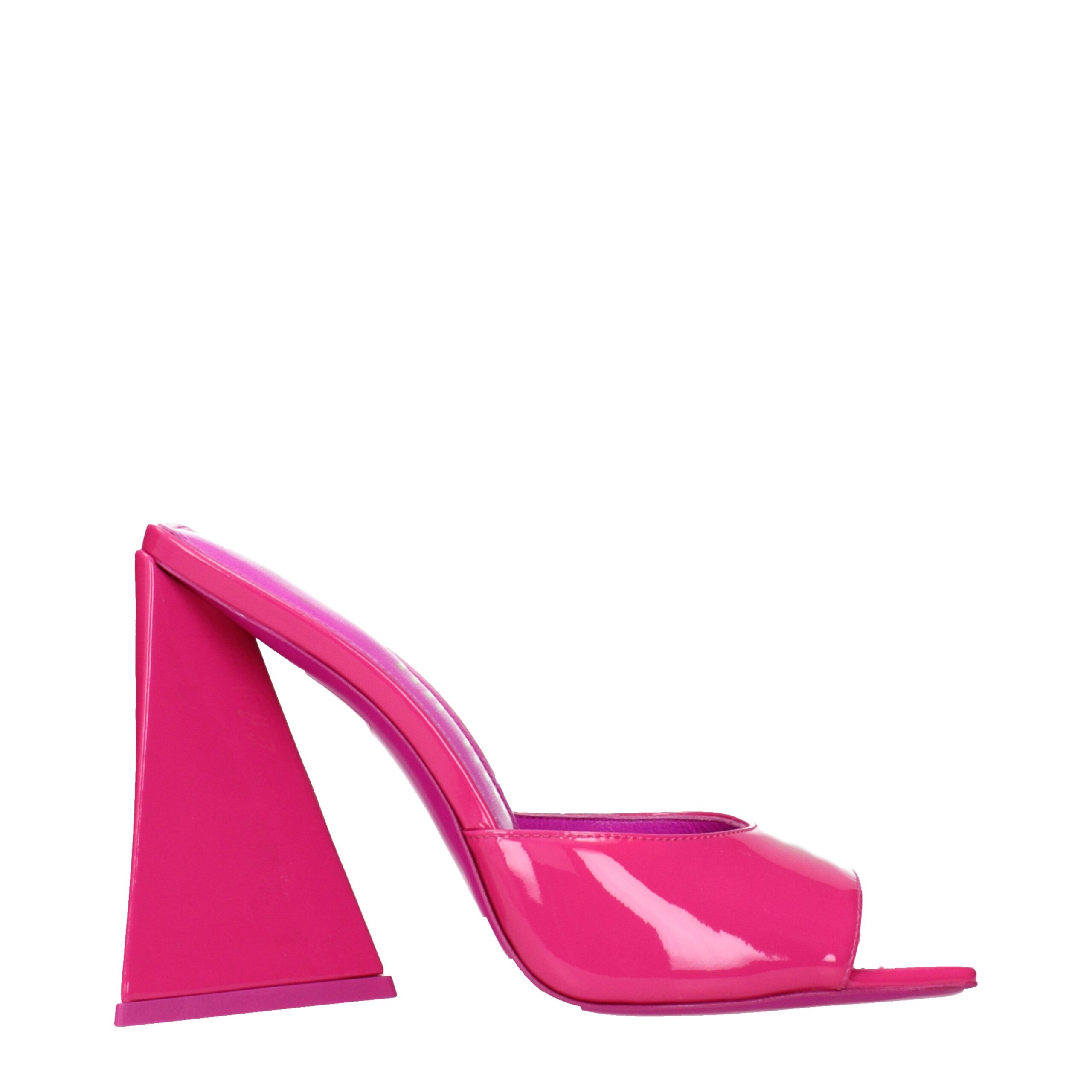 Pink Leather Platforms