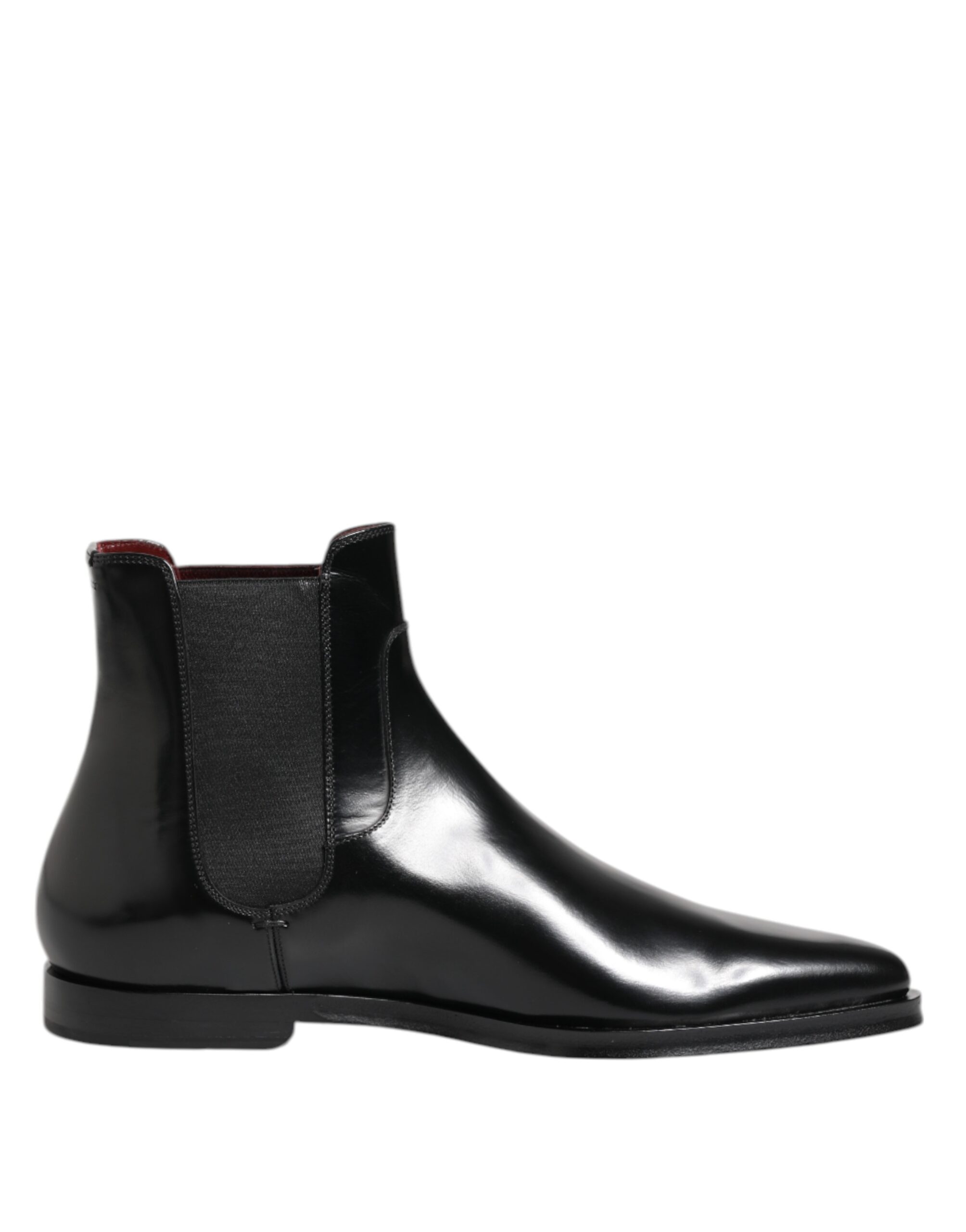 Black Leather MILLENIALS Mid Calf Boots Shoes