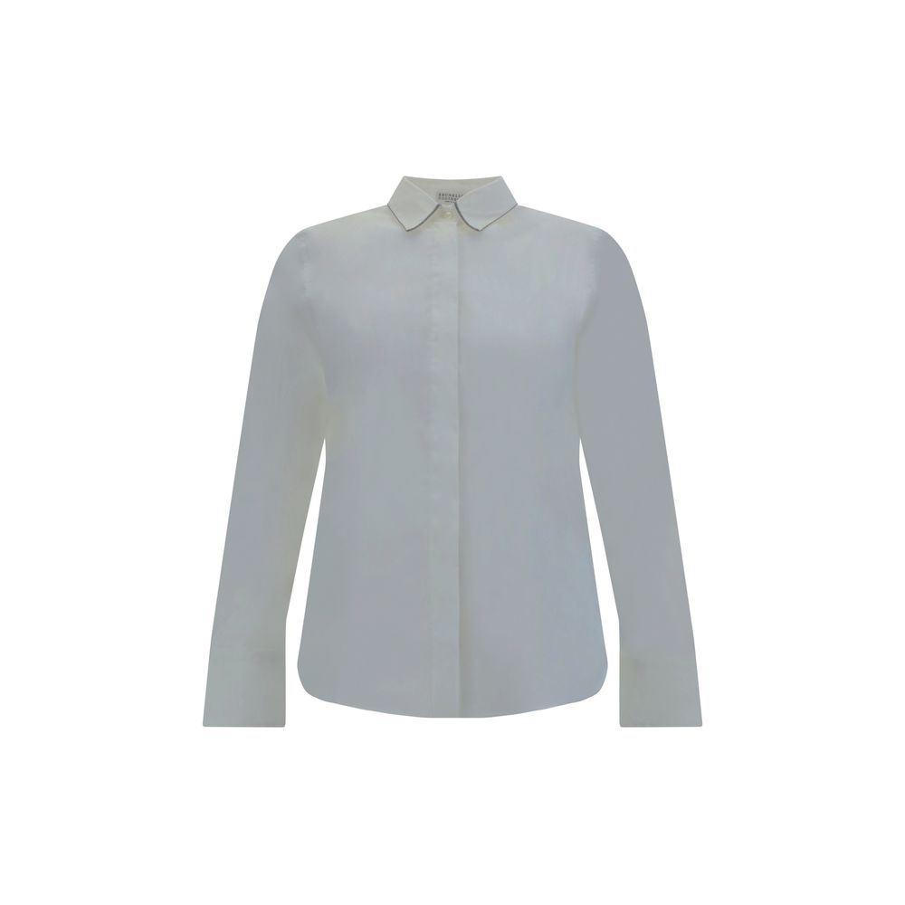 Shirt with iconic jewelry details