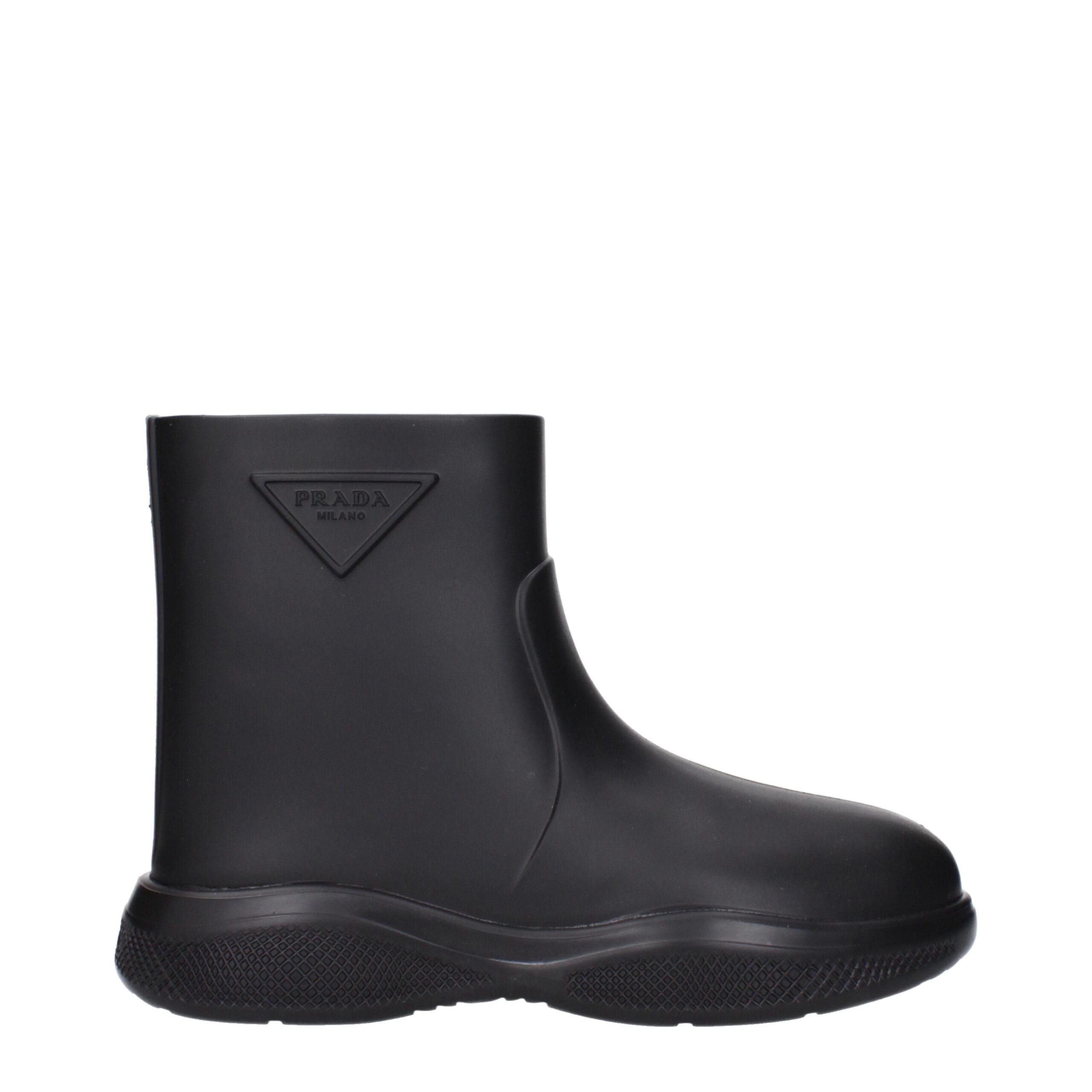 Black Cotton Ankle Boots