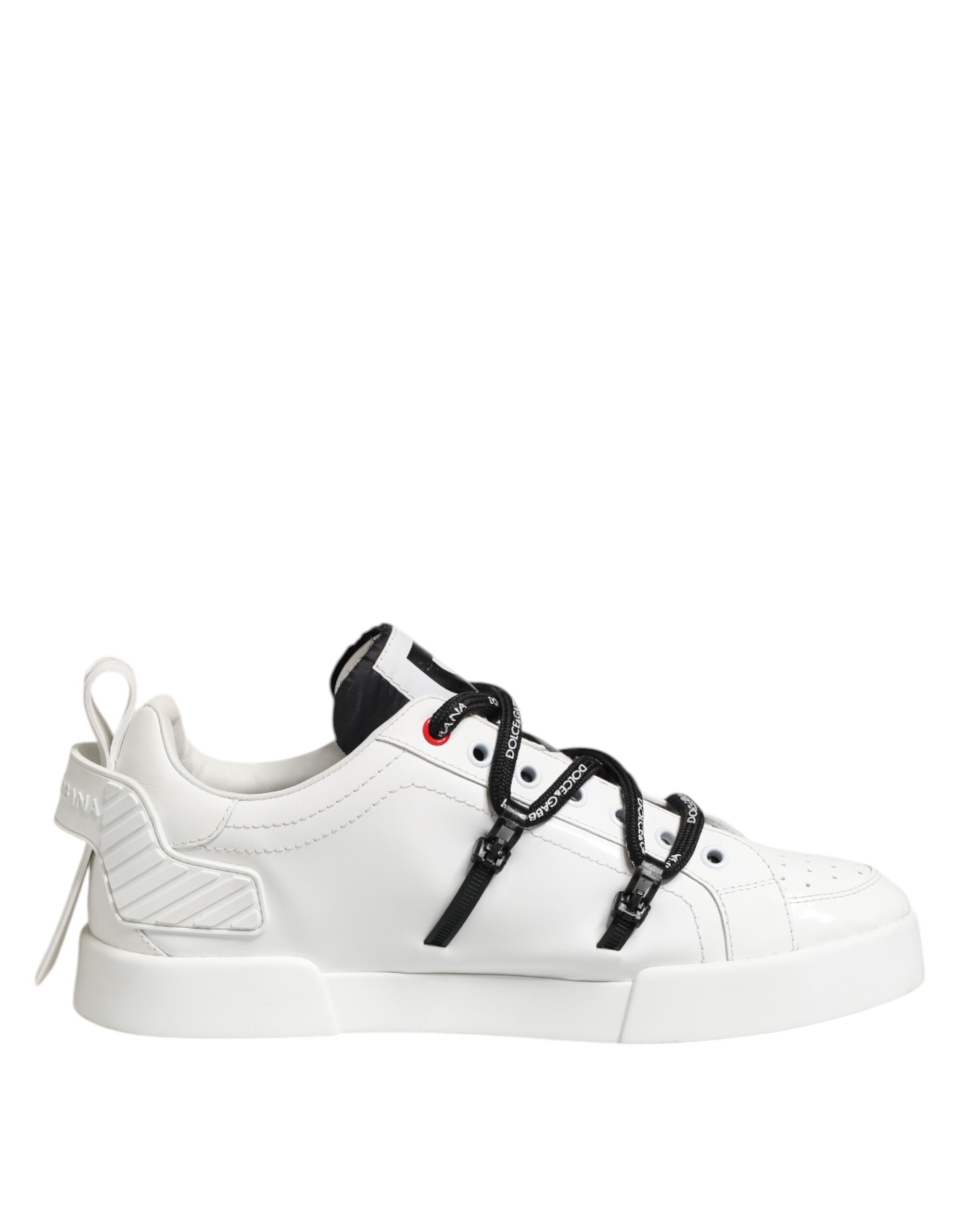 White Leather Lace Up Men Sneakers Shoes