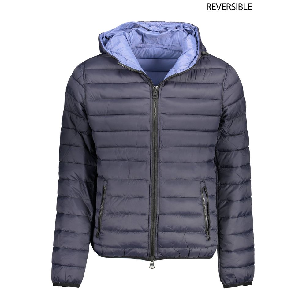 Blue Nylon Jackets & Coat