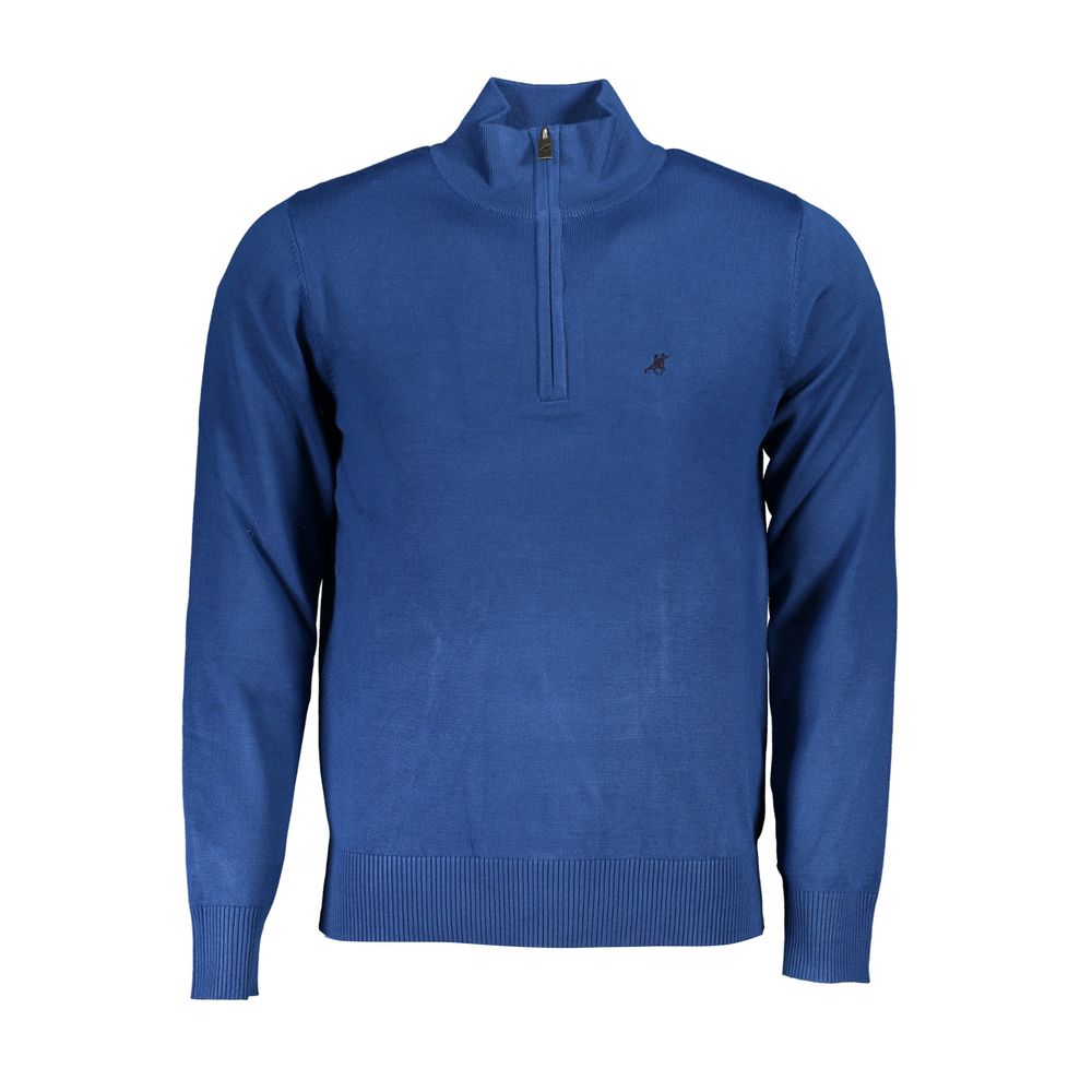 Blue Nylon Sweater