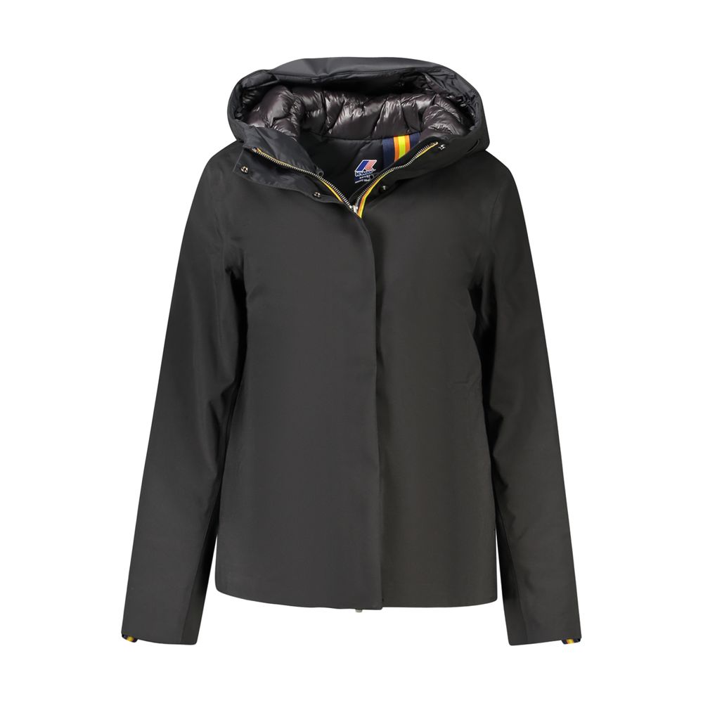 Black Polyester Jackets & Coat