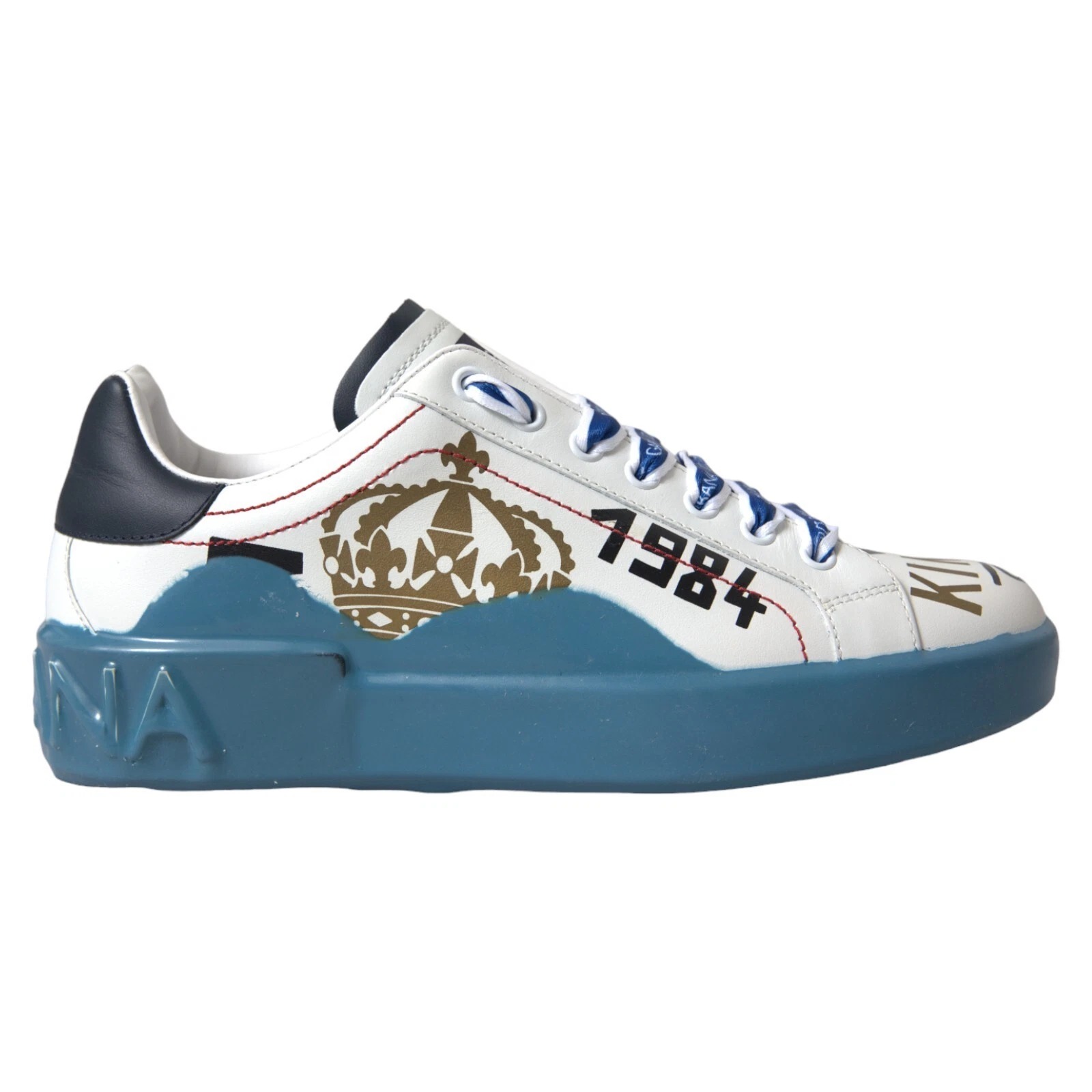 Blue White Printed Portofino Melt Sneakers