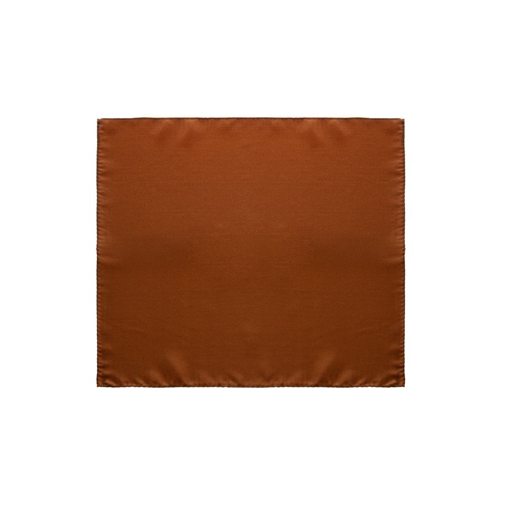 Brown Silk Pocket Square