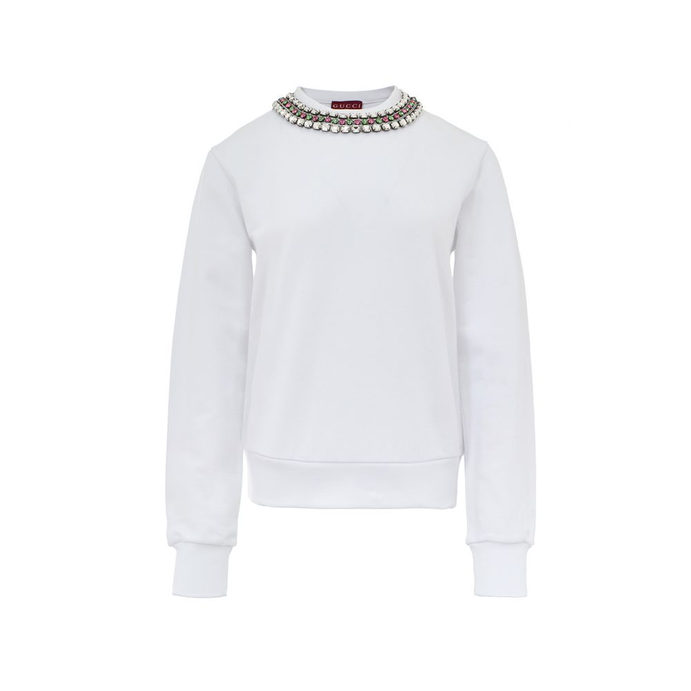 White Cotton Sweatshirt