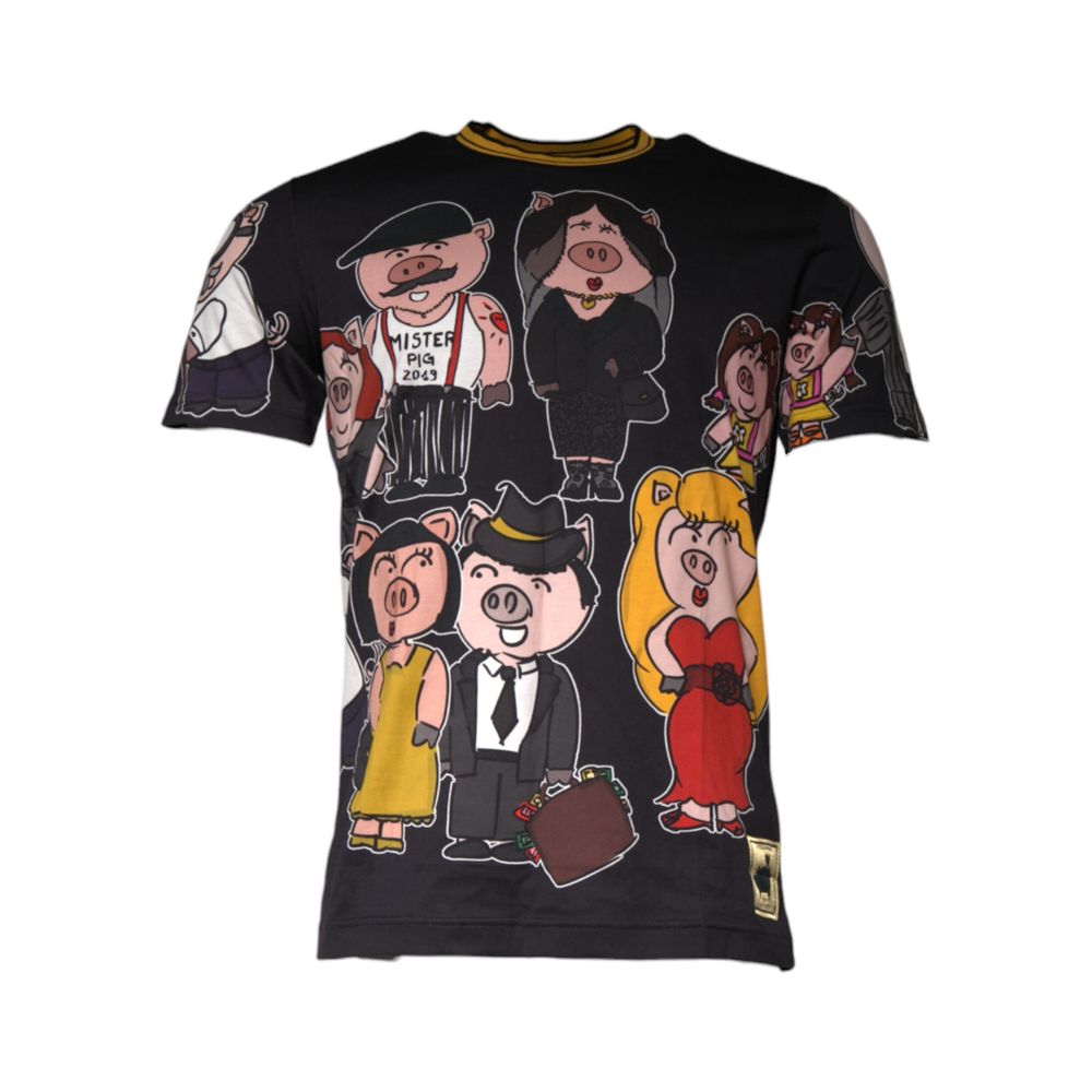 Black Cotton T-Shirt