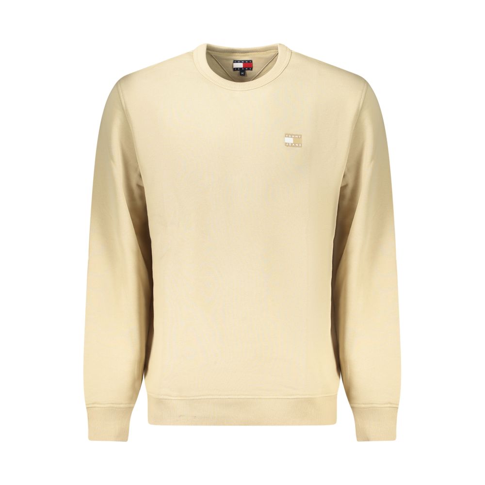 Beige Cotton Men Sweater