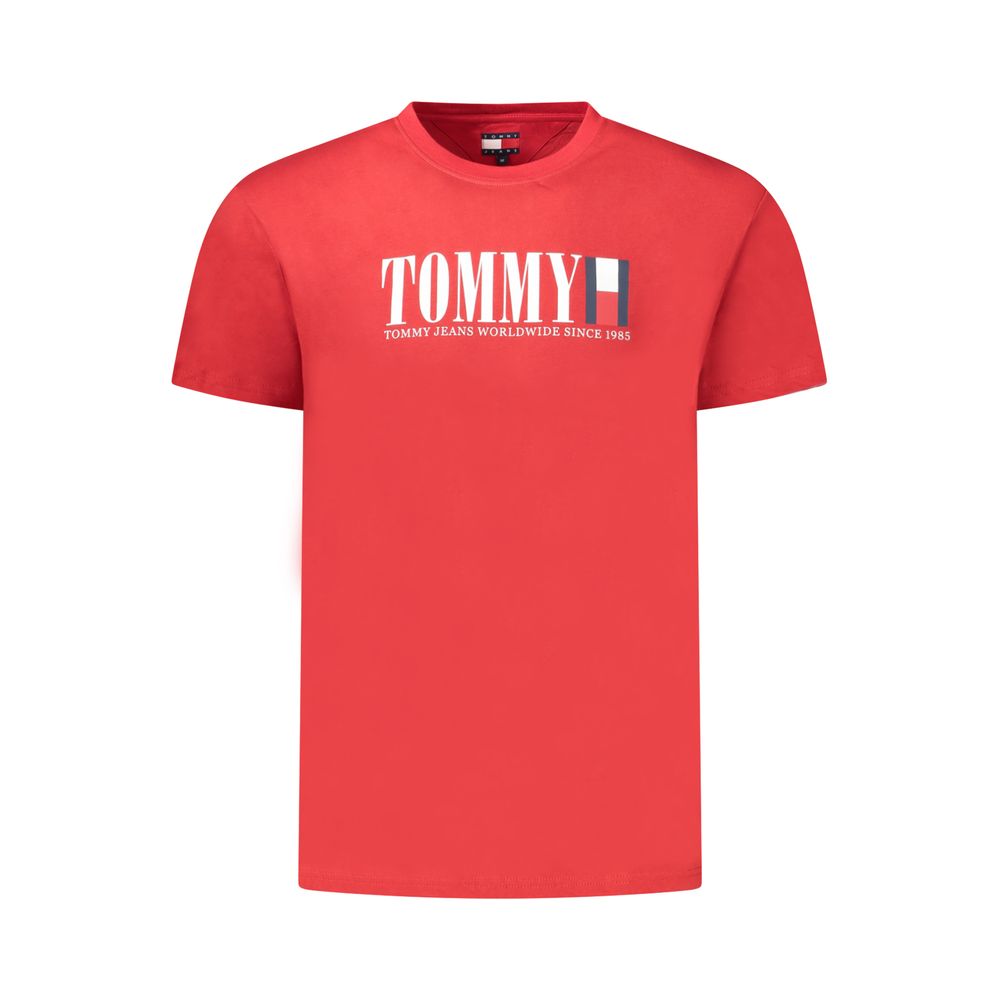 Red Cotton Men T-Shirt