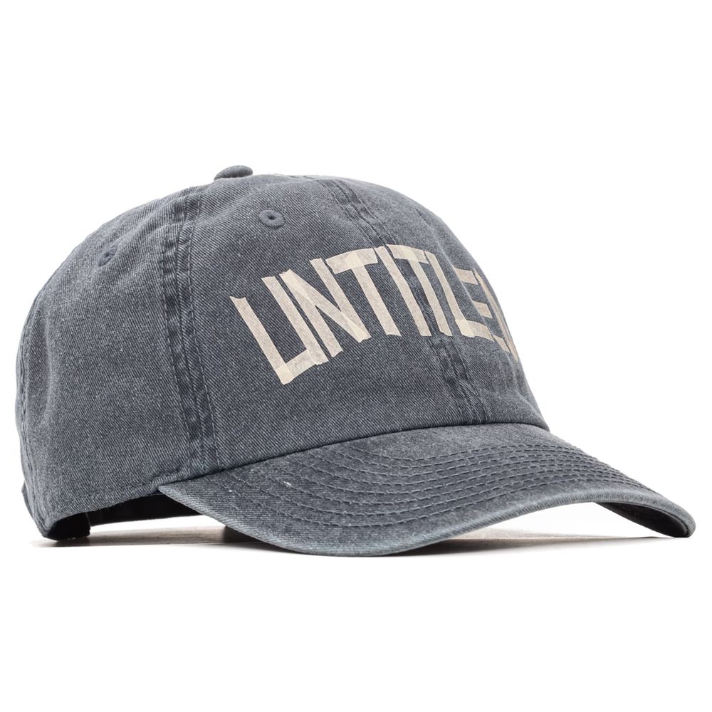 Blue Cotton Men Visor Cap