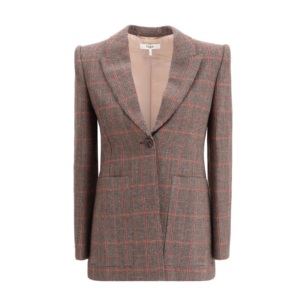 Wool plaid Blazer