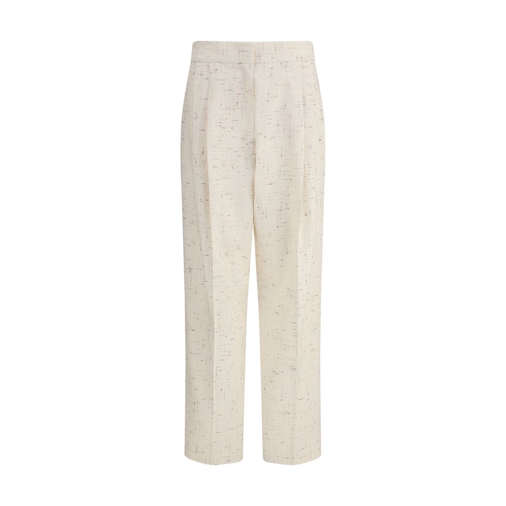 Buttoned fabric Pants