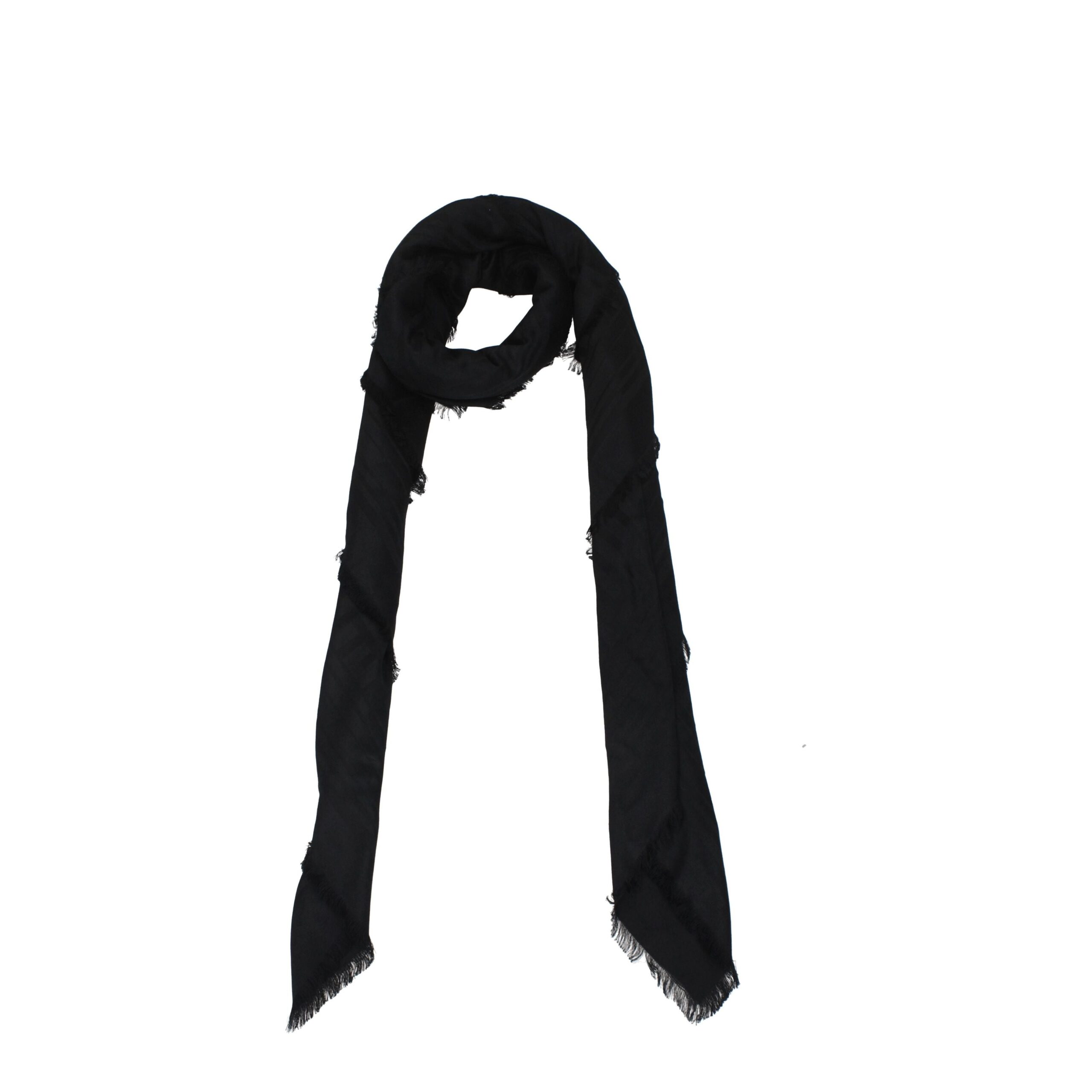Black Viscose Foulard