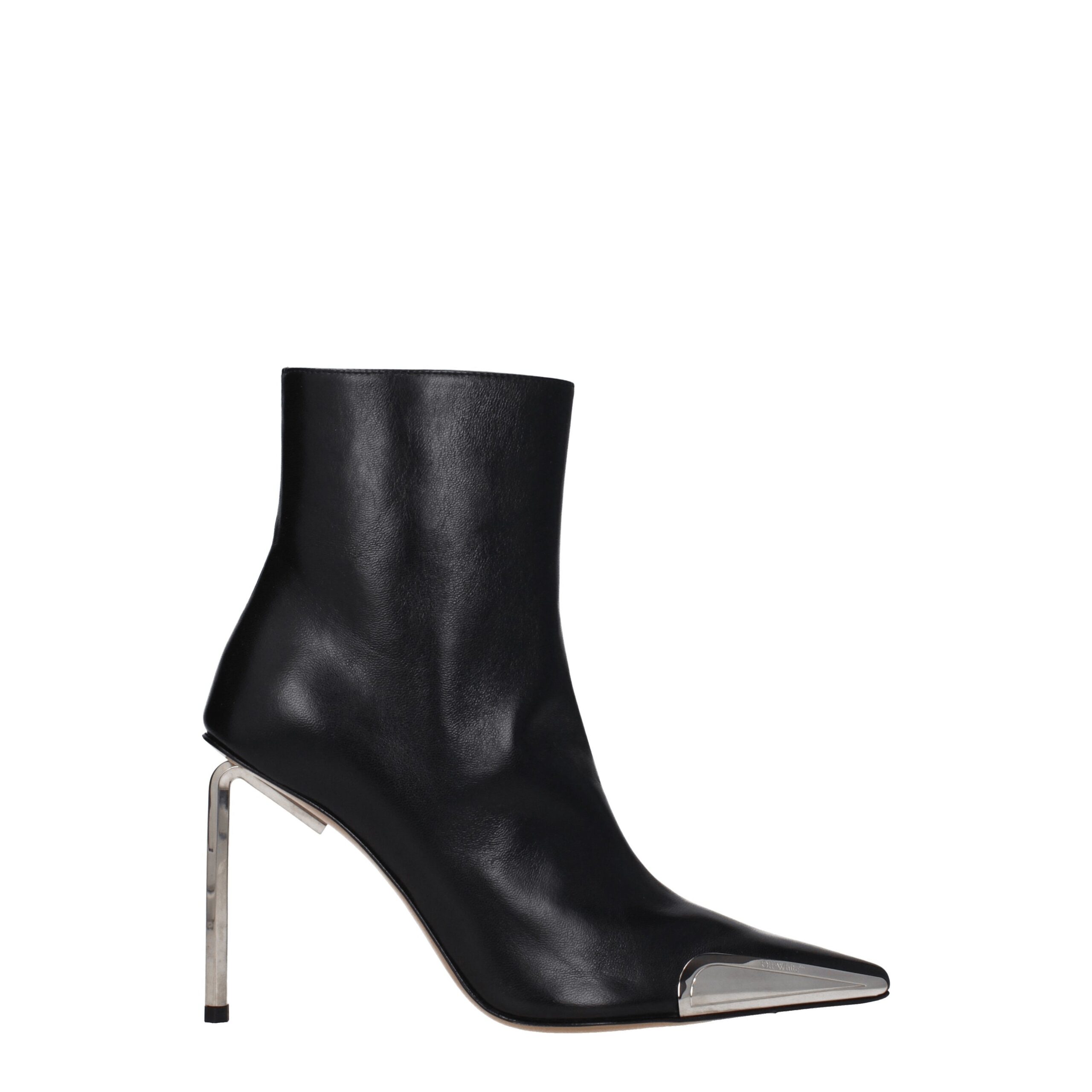 Black Leather Ankle Boots