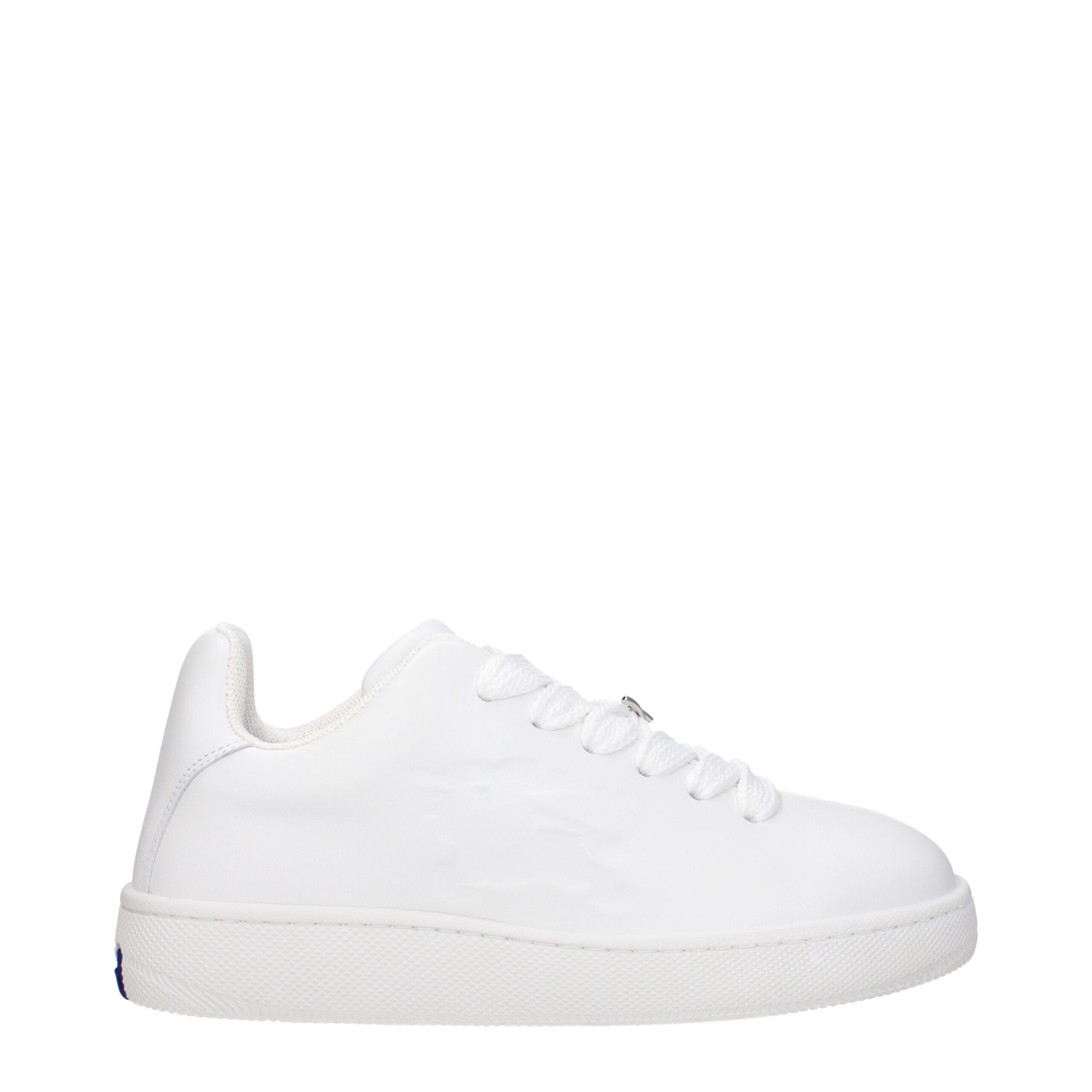 White Leather Low Top Sneakers