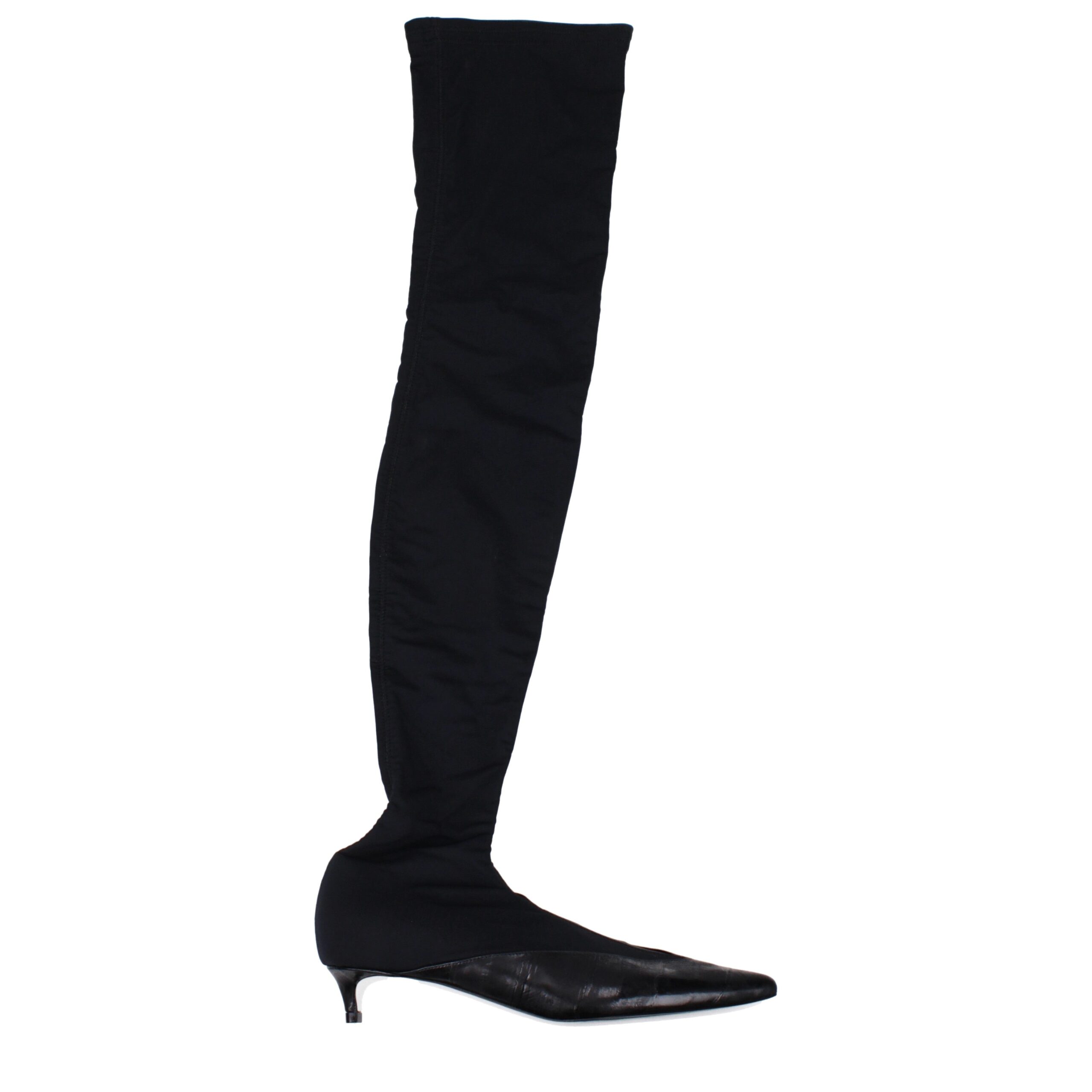 Black Fabric Over The Knee