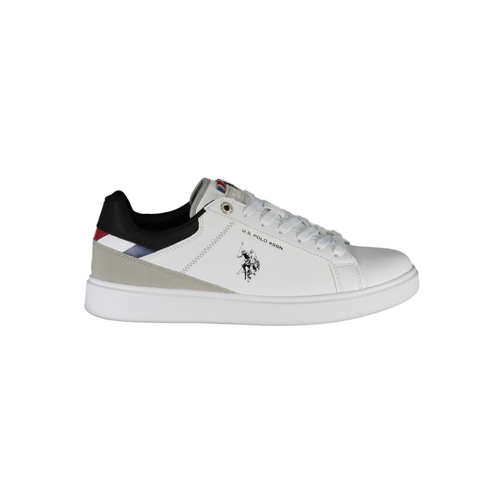 White Polyester Sneaker