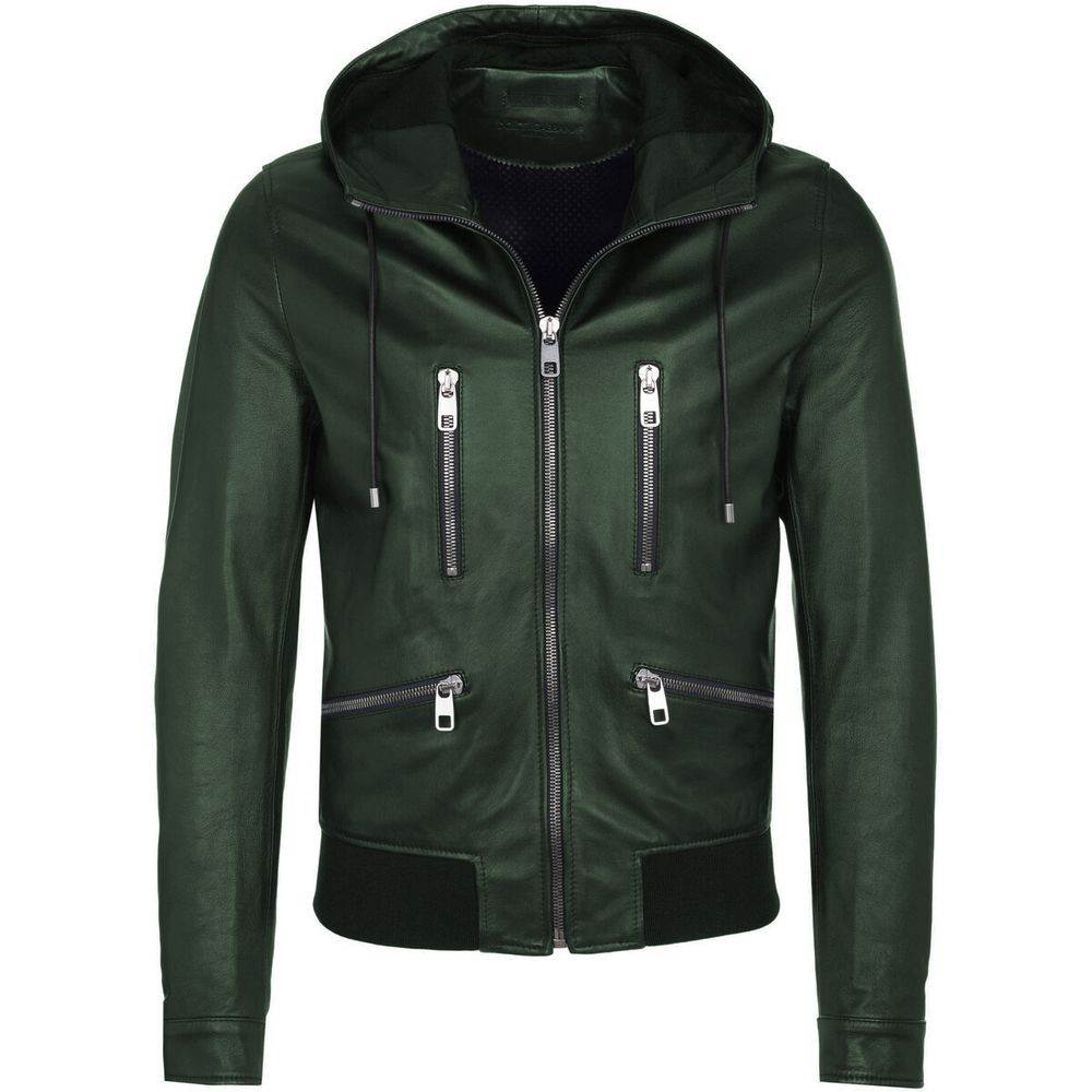 Green Lambskin Jacket