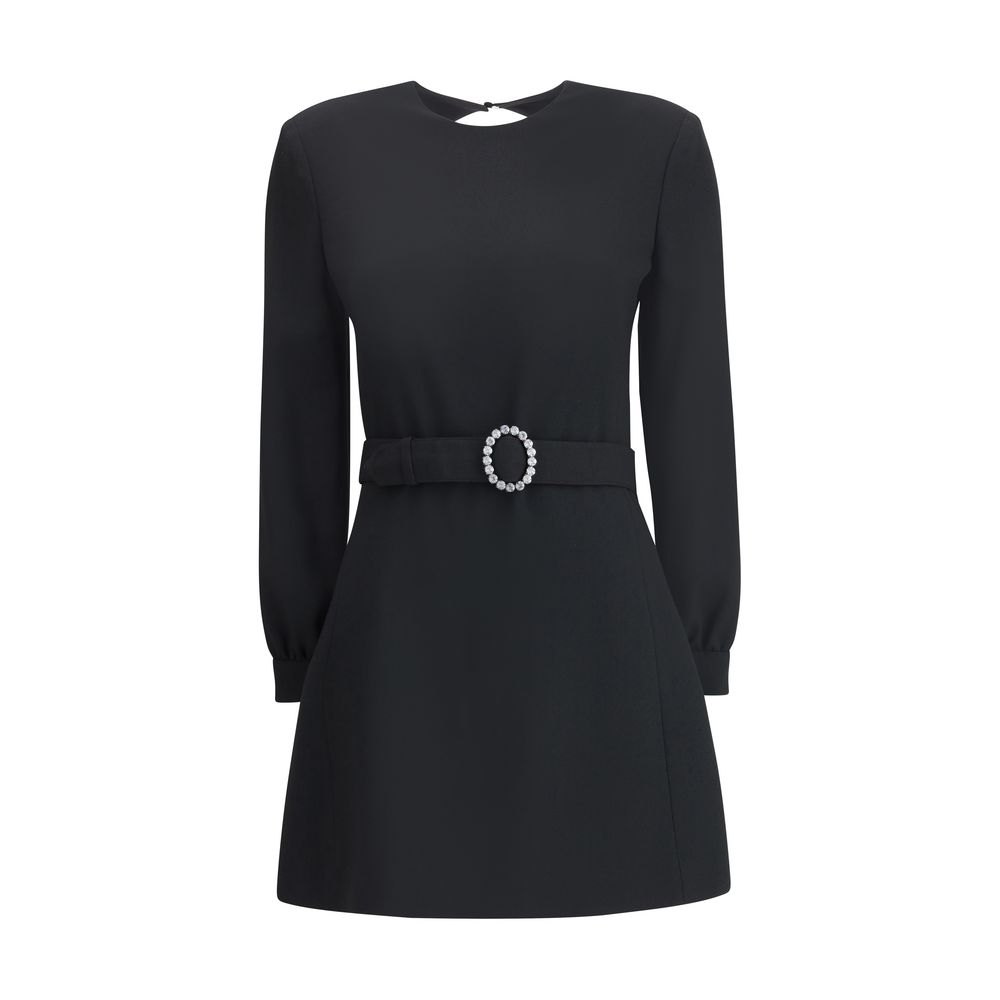Sablè mini Dress with cut nude back