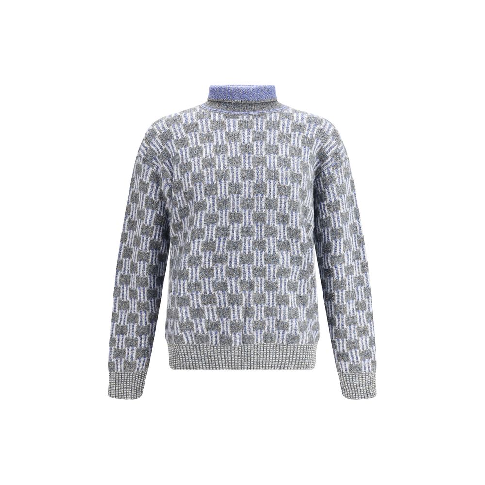 Graphic pattern turtleneck Sweater