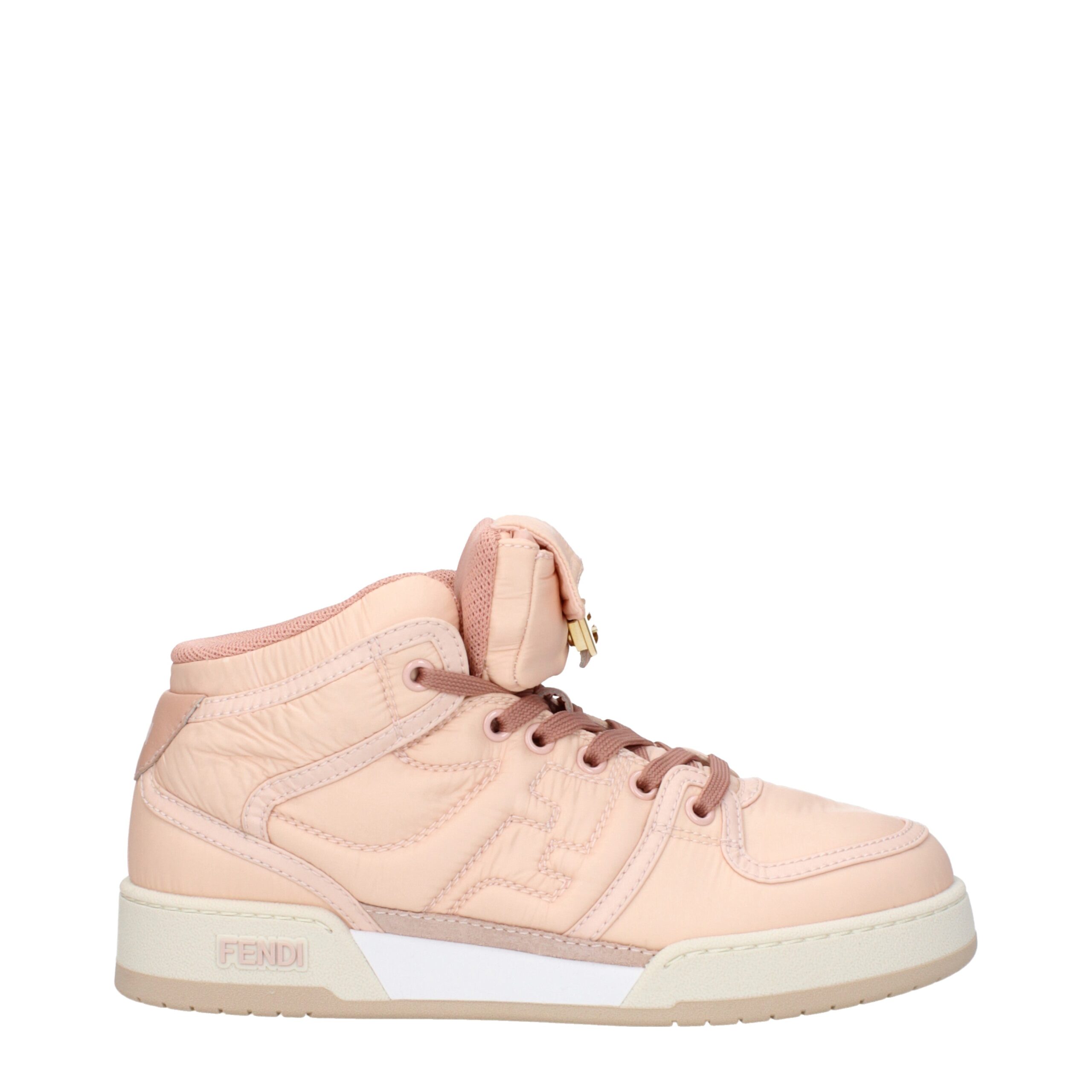 Pink Nylon High Tops