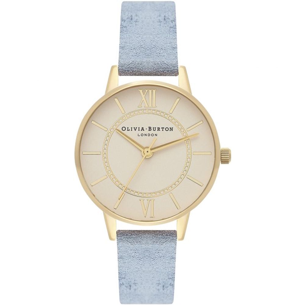 Blue Artificial Leather Watch