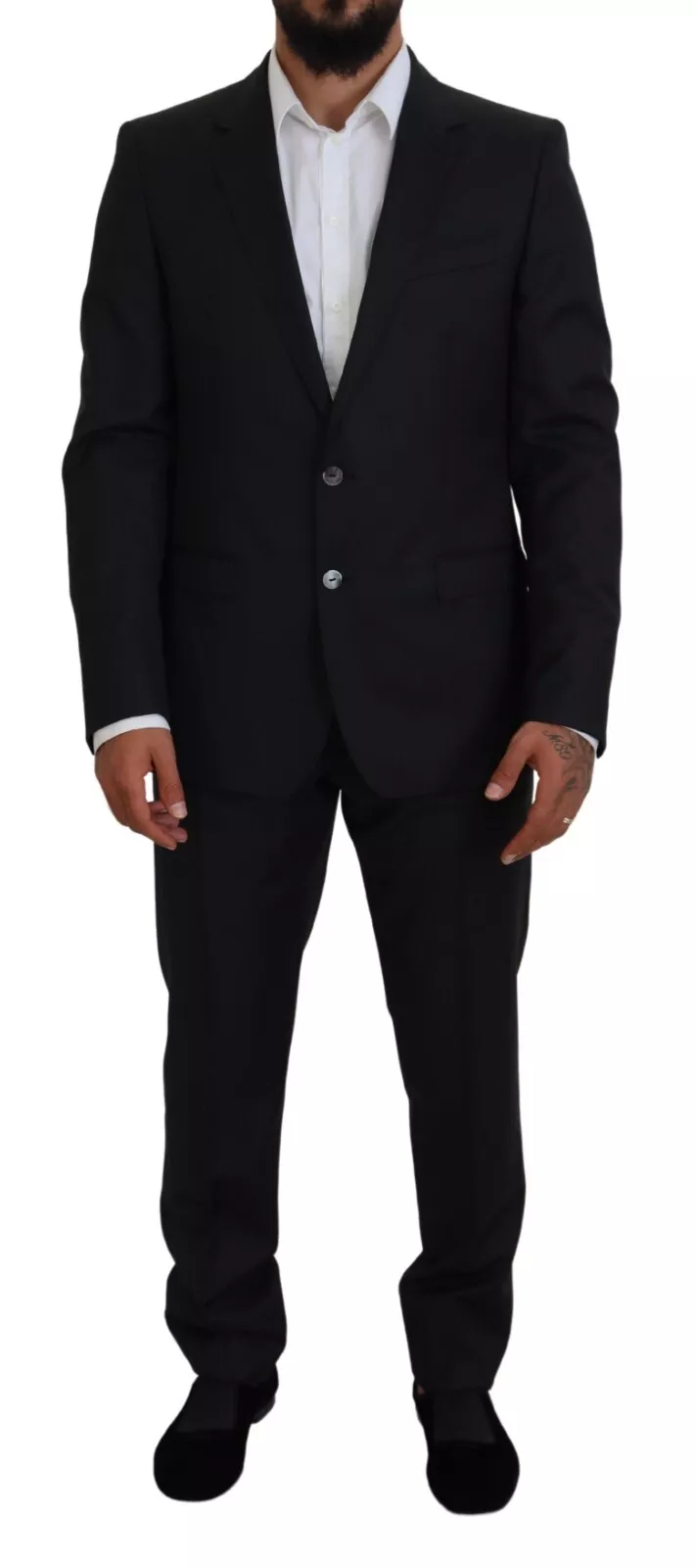 Melange Grey Wool 2 Piece MARTINI Suit
