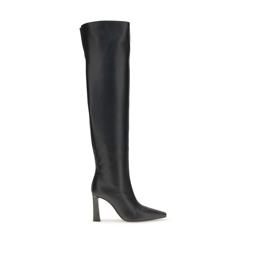 Extra high leather Boots