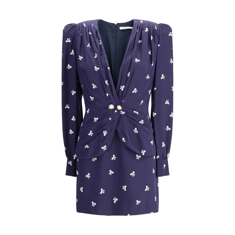 Bow patterned short Dress