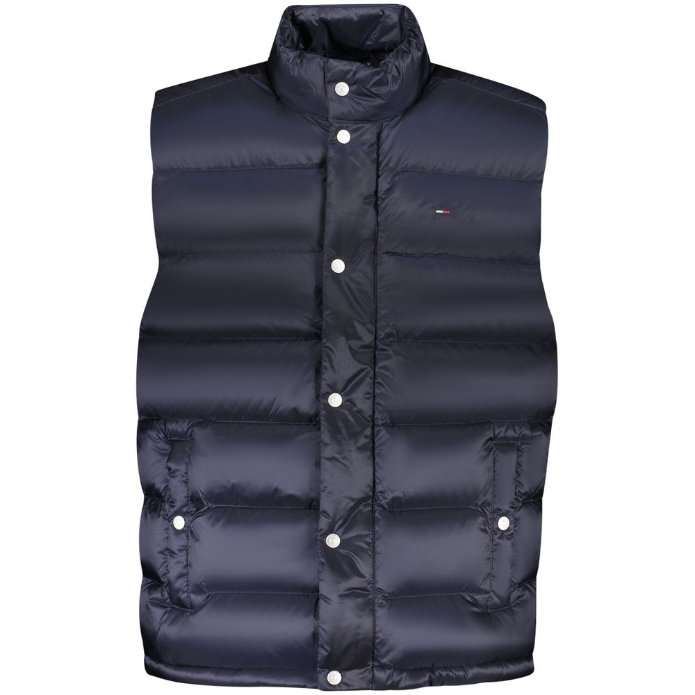 Blue Nylon Men Jacket
