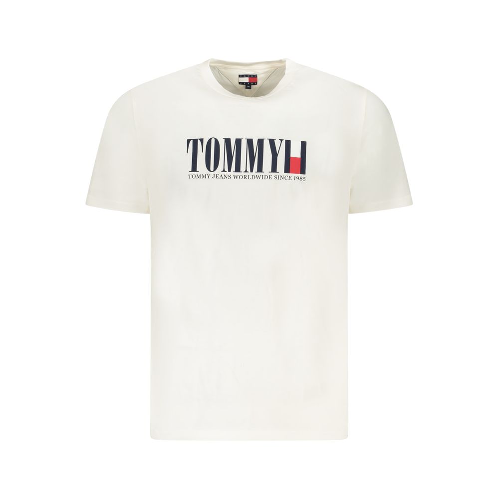 White Cotton Men T-Shirt