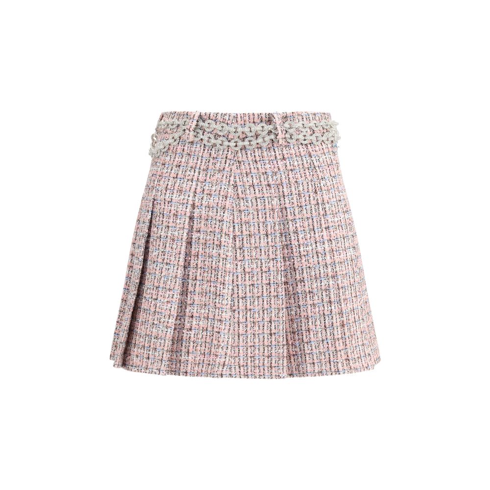Crystal Belted Miniskirt