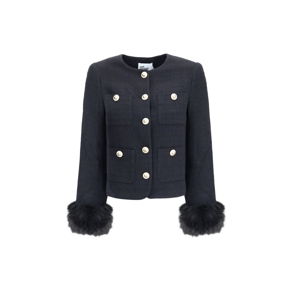 Fur cuffed Jacket