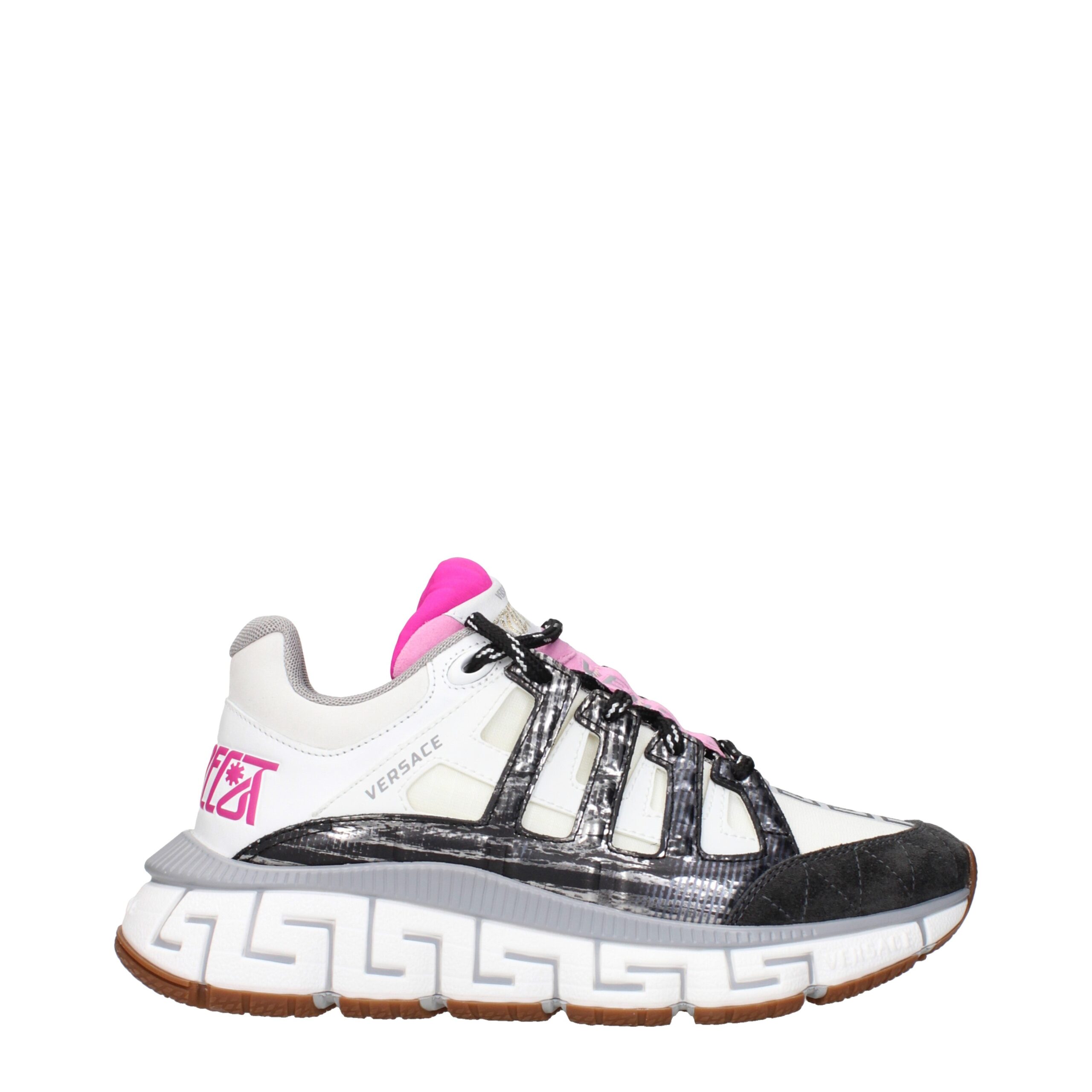 White Fabric Athletic Sneakers