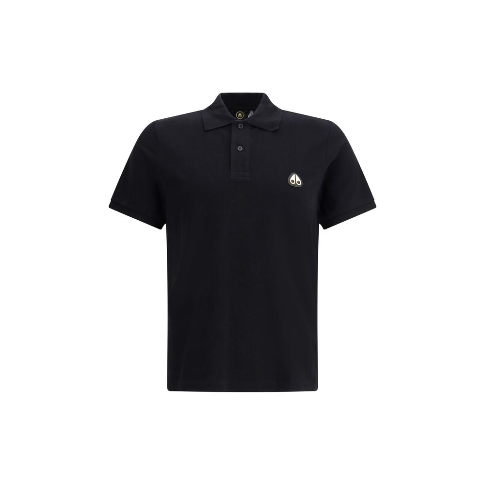 Black Cotton Polo Shirt