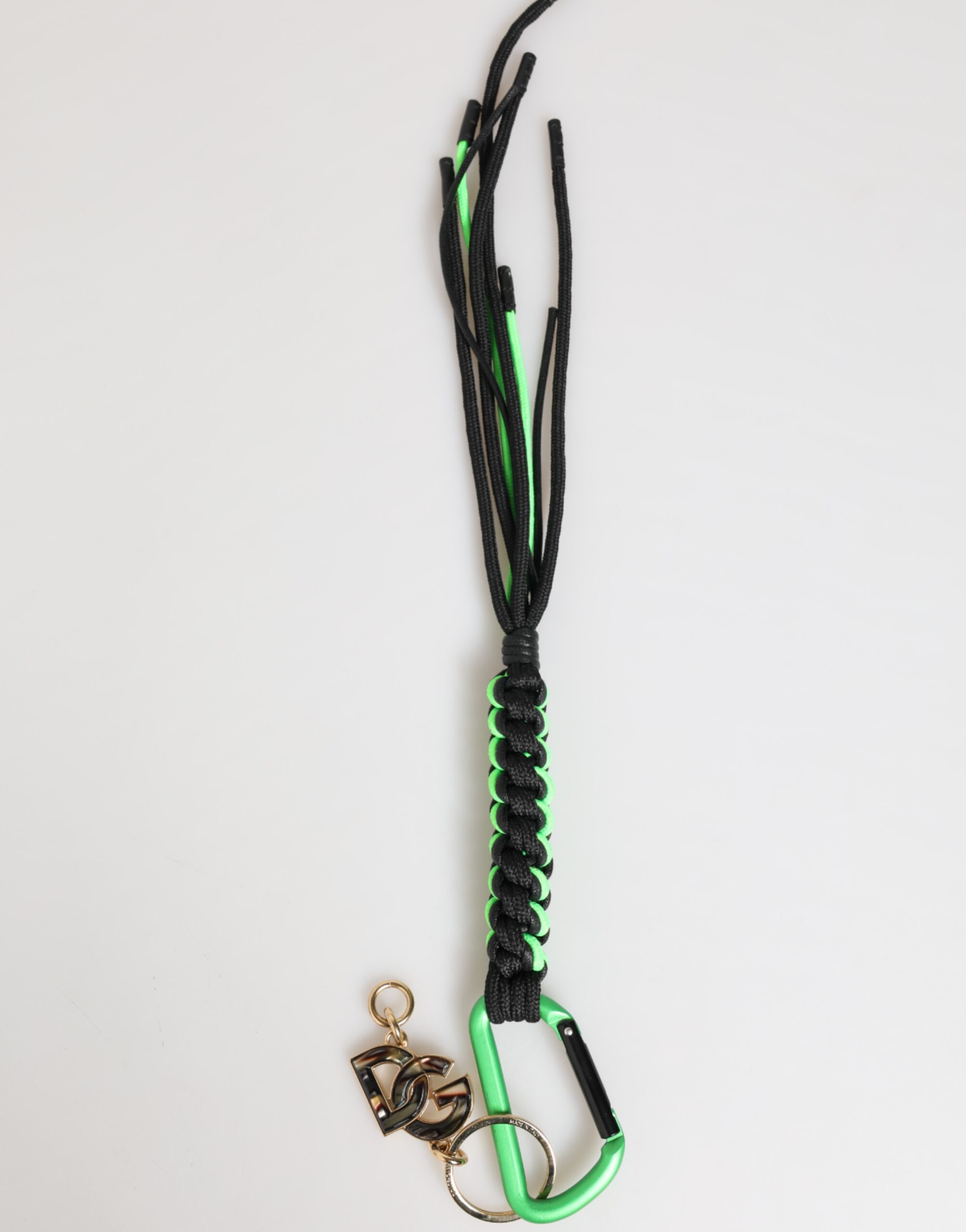 Polyester Multicolor Tape String DG Logo Keychain Keyring