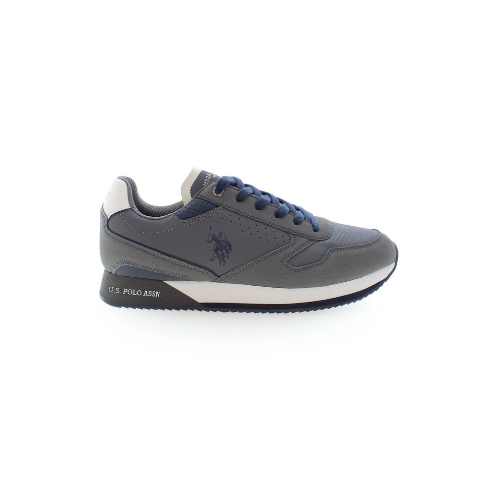 Gray Polyester Sneaker