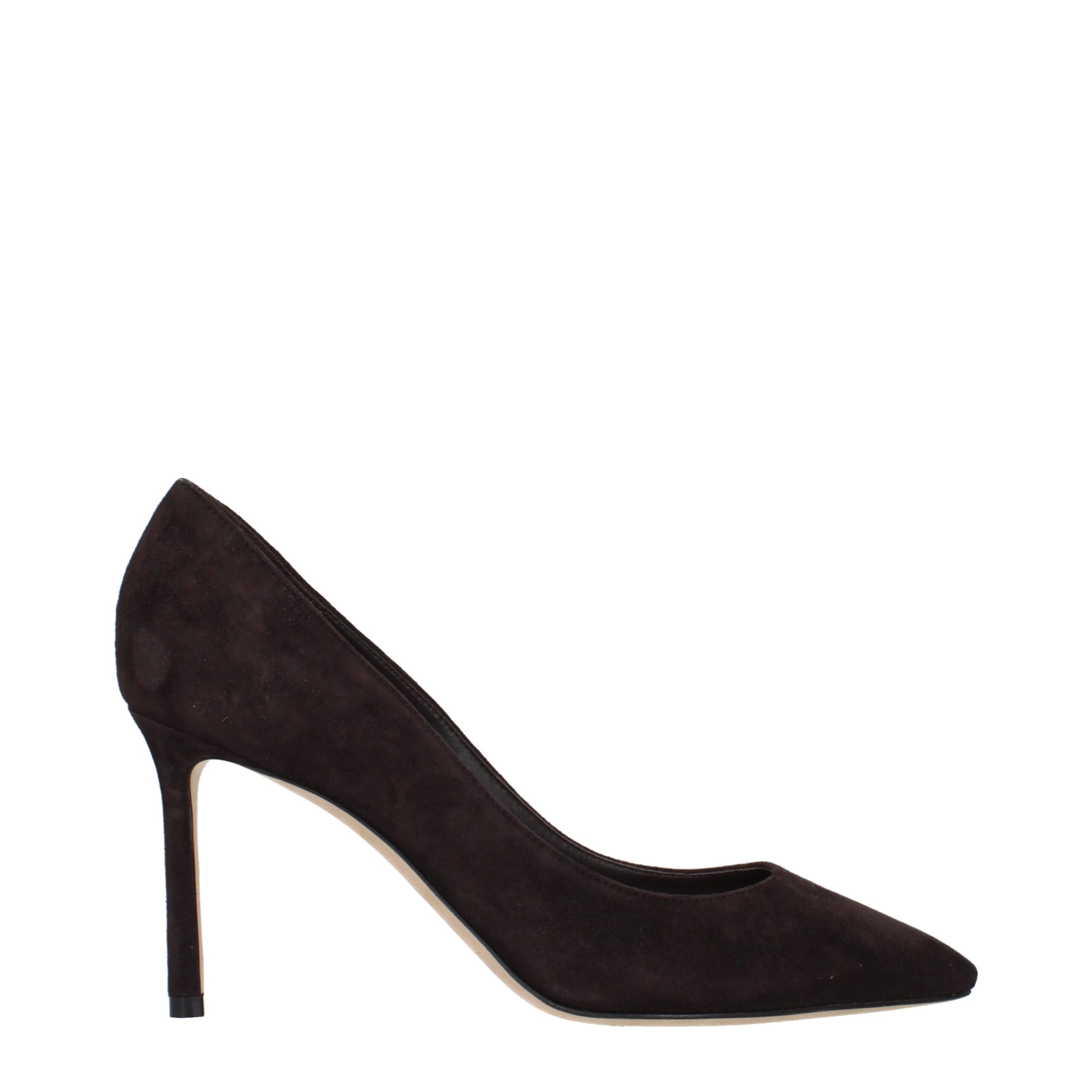 Brown Leather High Heel Pumps
