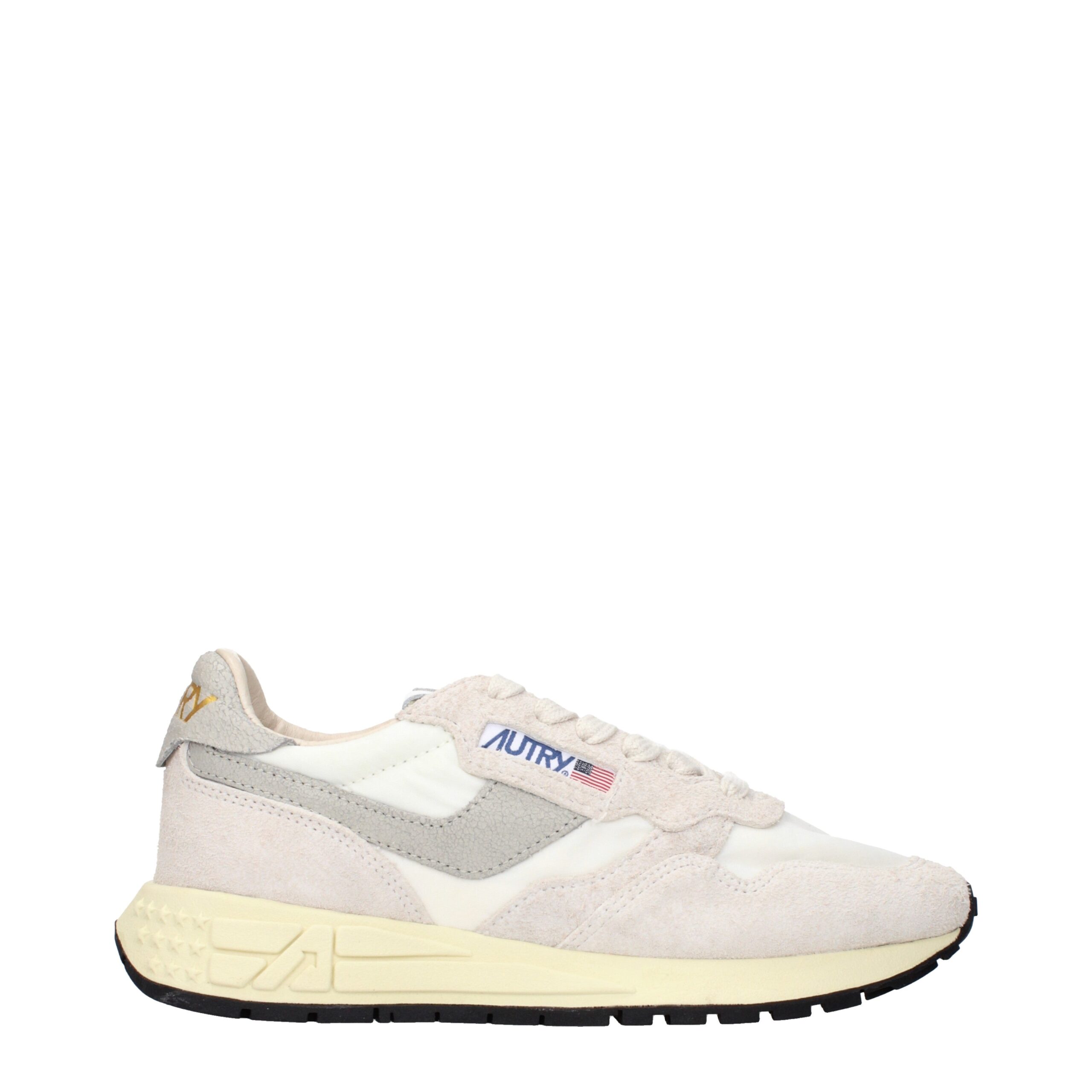 Beige Fabric Low Tops