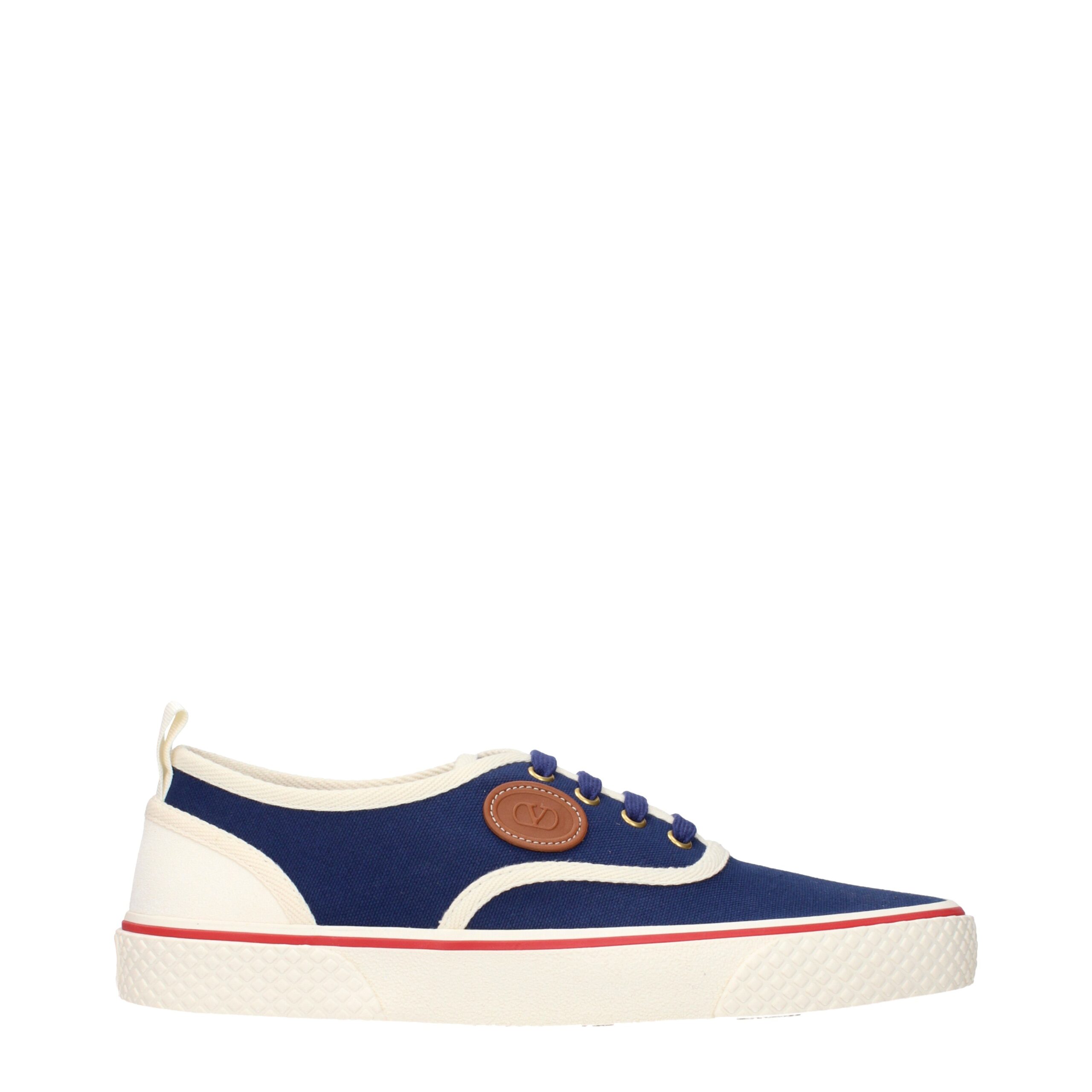 Blue Fabric Low Tops