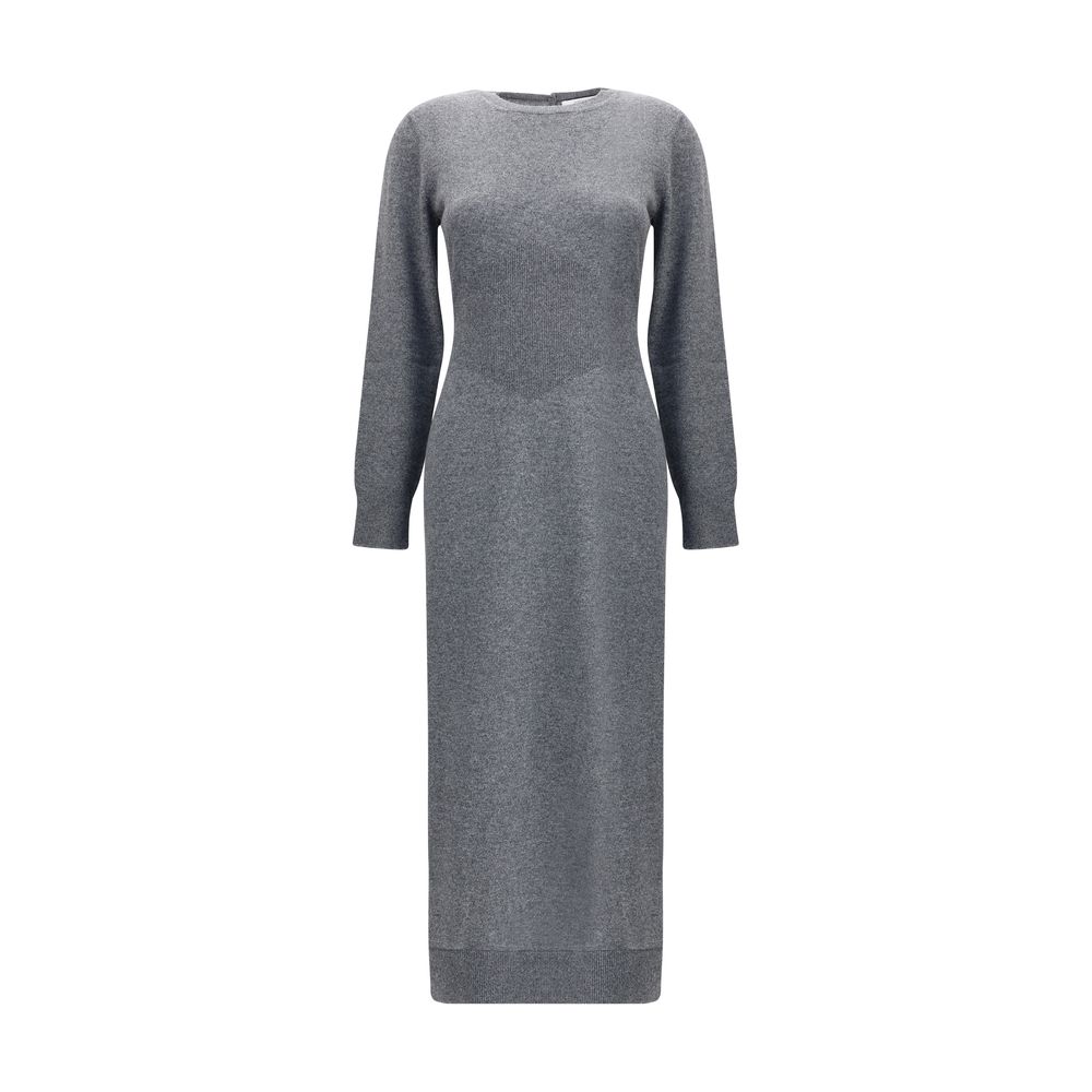 Gray Cashmere Casual Dress