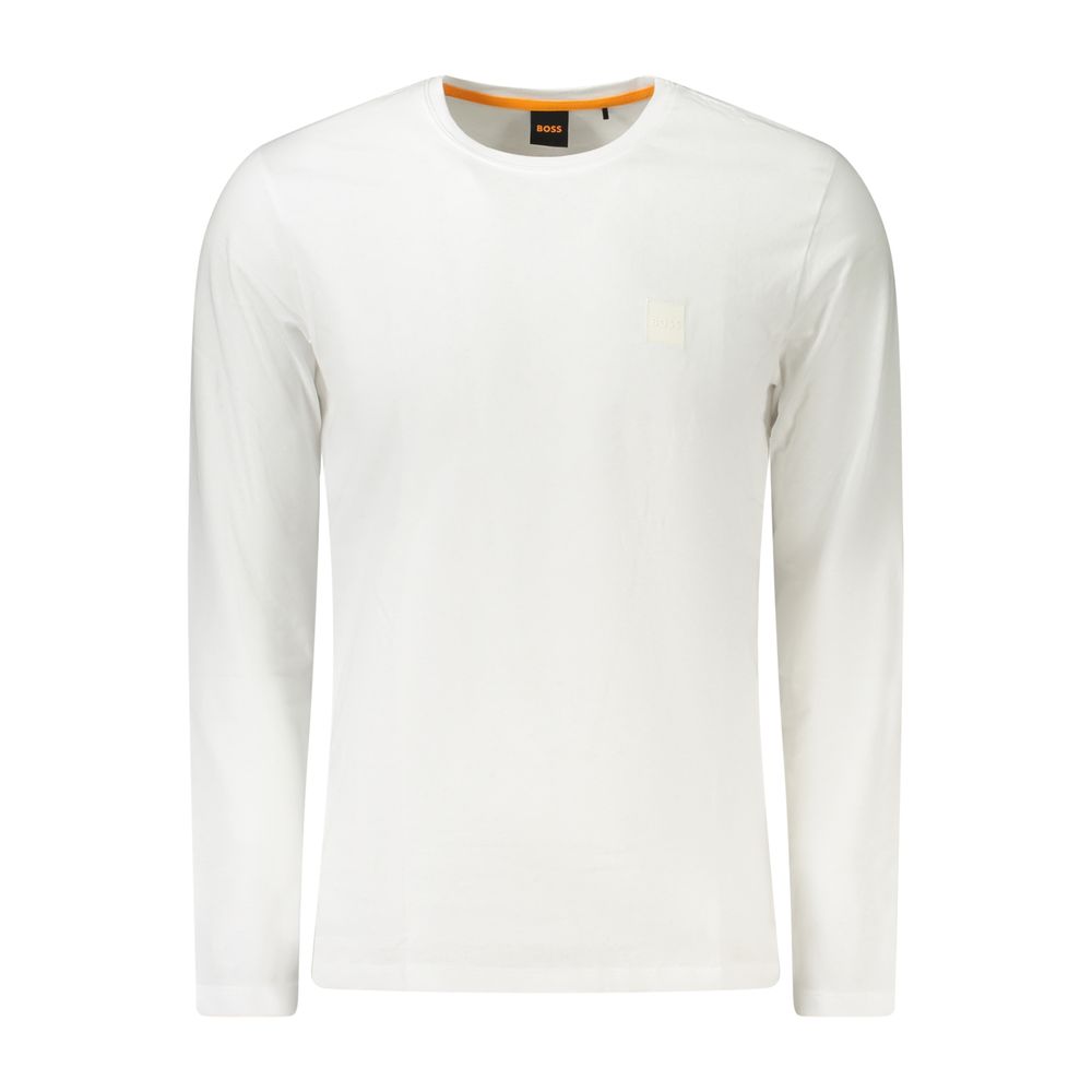 White Cotton Men T-Shirt