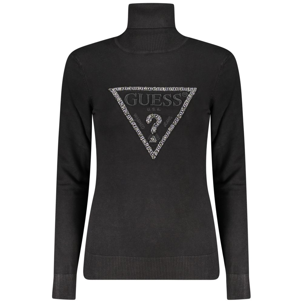 Black Viscose Women Sweater