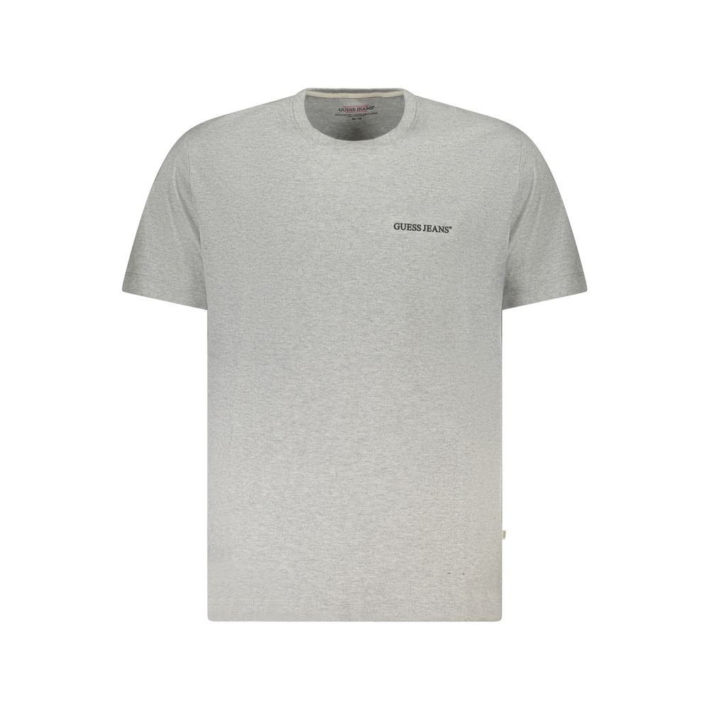 Gray Cotton Men T-Shirt