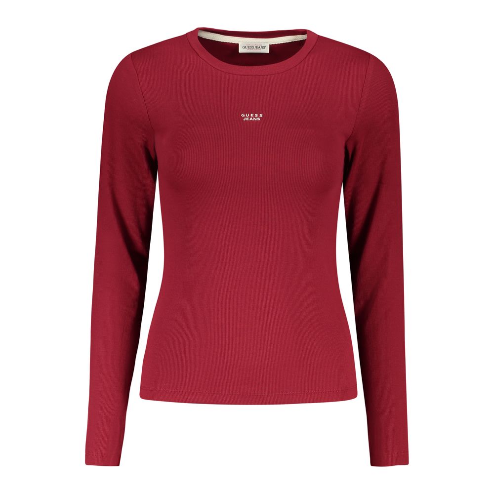 Red Cotton Women T-Shirt