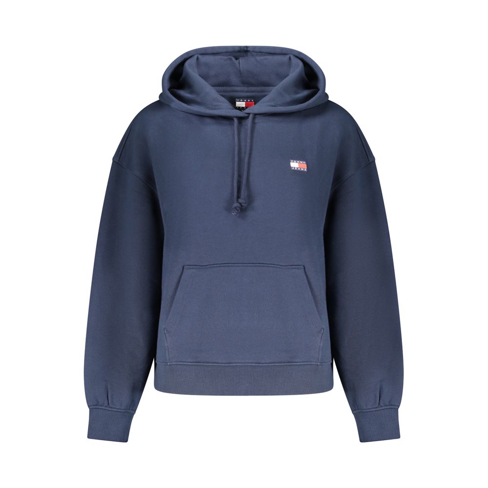 Blue Cotton Women Sweater