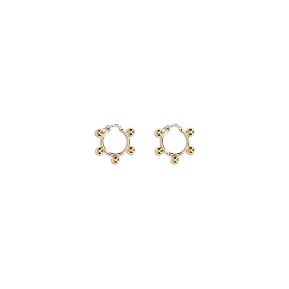 Gold Brass Earrings