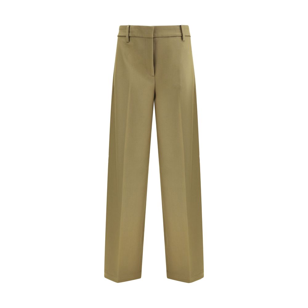 Bicolor Polyester Dress Pants