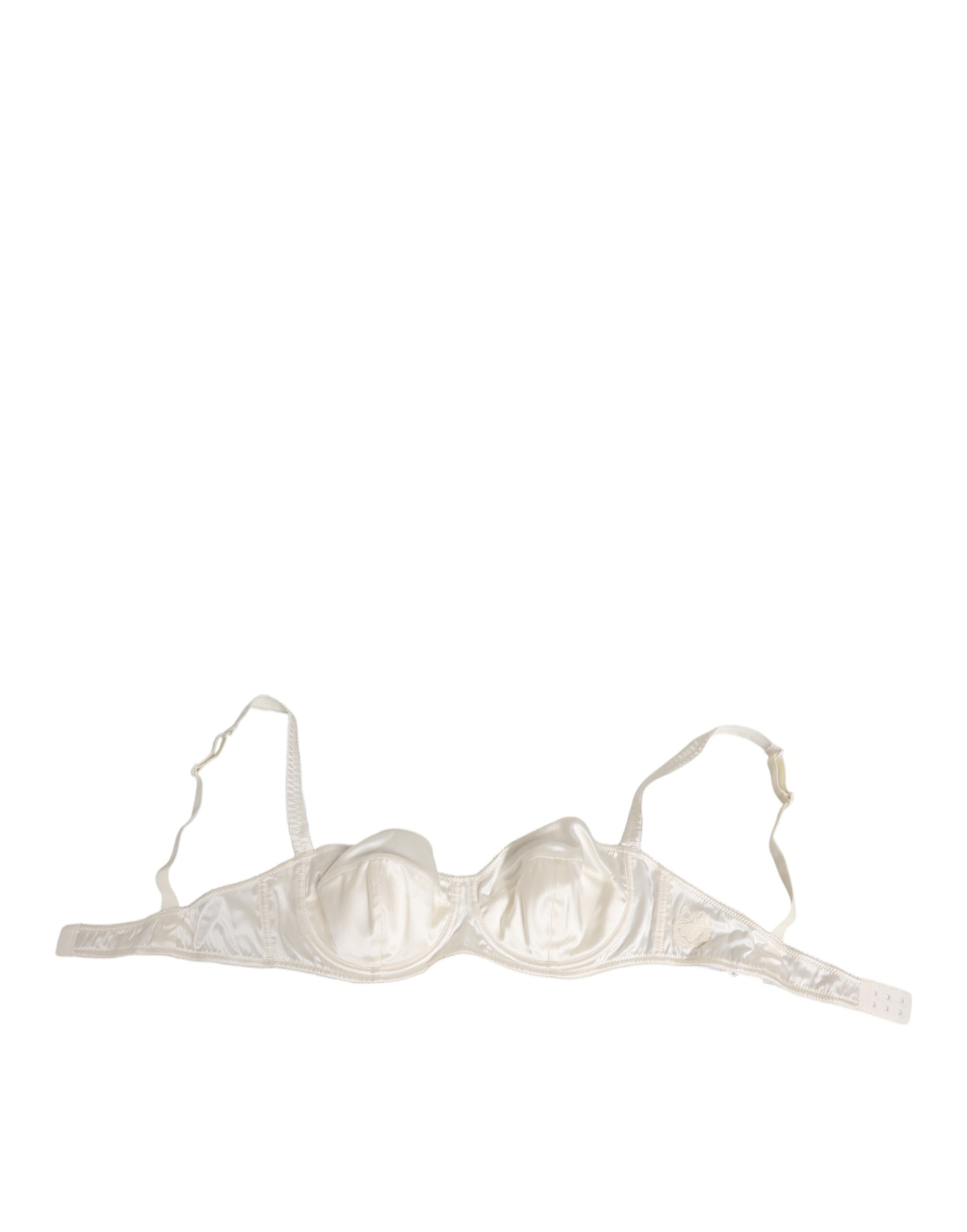 White Silk Satin Balconnet Lingerie Bra Underwear